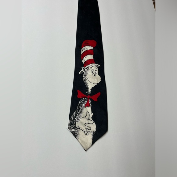 Vintage Dr. Seuss silk Cat in the hat tie - Picture 1 of 8